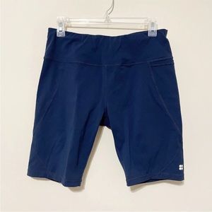 Sweaty Betty 9” navy power shorts